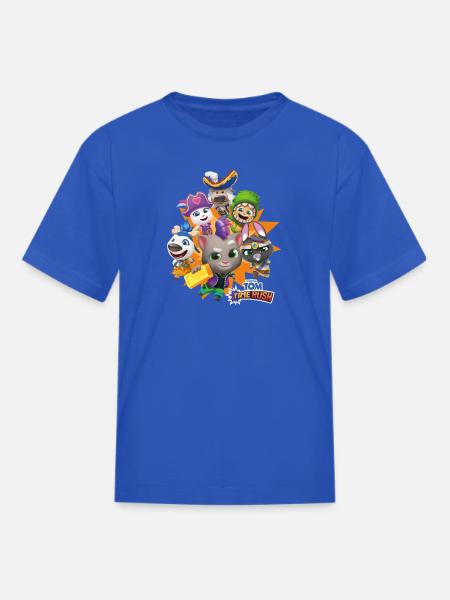 Talking Tom Time Rush Game Tom And His Friends - Kid's T-Shirt - royal blue