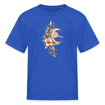 Elegant Mystic Gold Graphic Print - Kid's T-Shirt - royal blue - Front