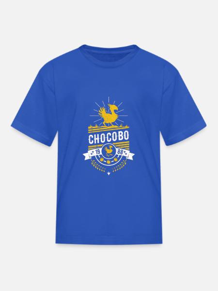 chocobo final fantasy - Kid's T-Shirt - royal blue