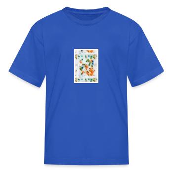 dotted shirts - Kid's T-Shirt - royal blue - Front