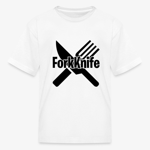 Forkknife Funny Gamer Logo - Kids' T-Shirt