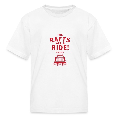 Traveling With The Mouse: Rafts Are A Ride (RED) - Kids' T-Shirt