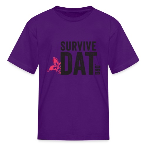 survive dat final logo stacked org color notag out - Kids' T-Shirt
