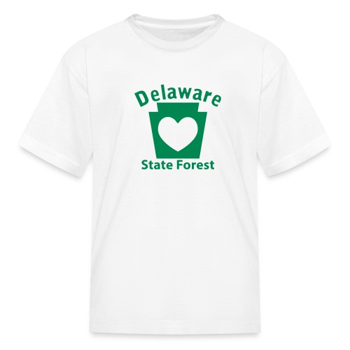 Delaware State Forest Keystone Heart - Kids' T-Shirt