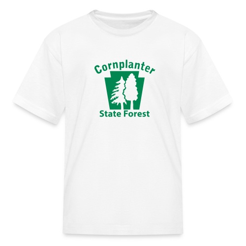 Cornplanter State Forest Keystone (w/trees) - Kids' T-Shirt