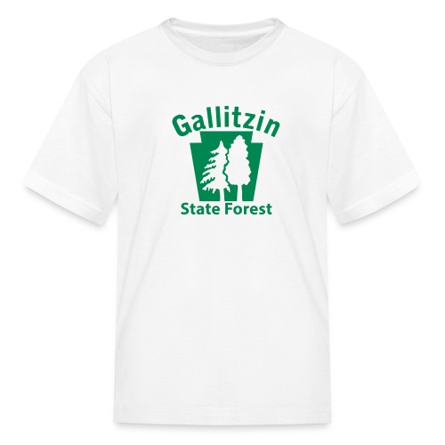 Gallitzin State Forest Keystone (w/trees) - Kids' T-Shirt