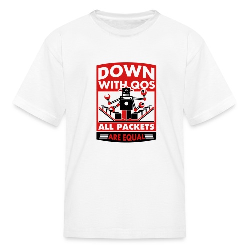 Down With QoS - Kids' T-Shirt