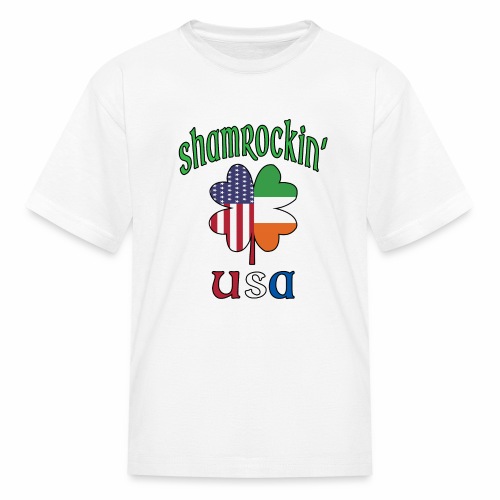 Shamrock USA Good Luck Four Leaf Clover St Paddy's - Kids' T-Shirt