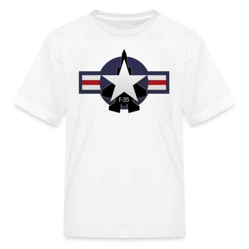 F-35 Lightning II Military Jet Fighter Aircraft - Kids' T-Shirt