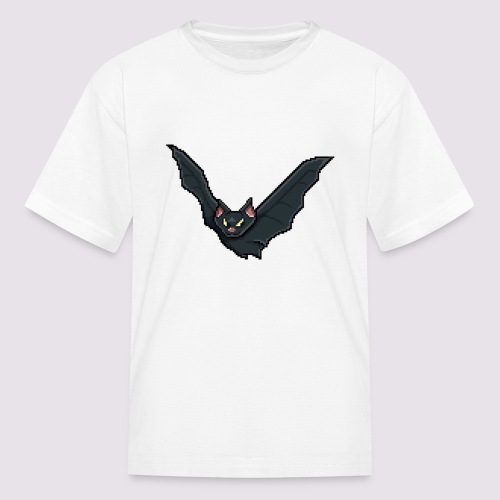 Nocturnal bat logo - Kids' T-Shirt