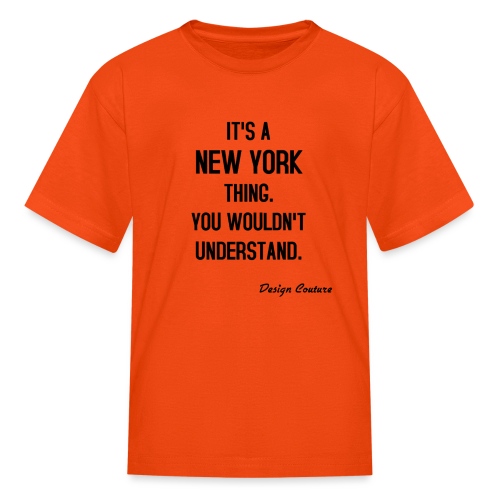 IT S A NEW YORK THING BLACK - Kids' T-Shirt