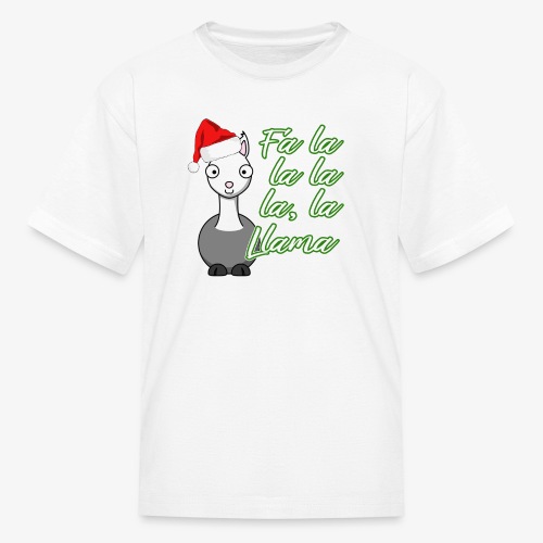 Christmas Llama Singing Christmas Carols - Kids' T-Shirt