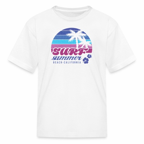 Surf summer beach t-shirt - Kids' T-Shirt