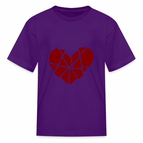 Heart Broken Shards Anti Valentine's Day - Kids' T-Shirt