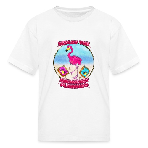 Emergency Flamingo - Kids' T-Shirt