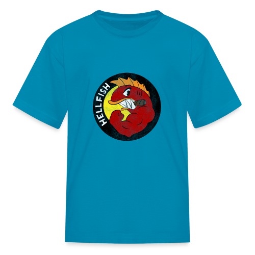 Flying Hellfish - Distressed Washed Worn - Kids' T-Shirt