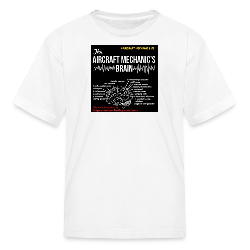 What goes on inside the mind of an aircraft mech - Kids' T-Shirt