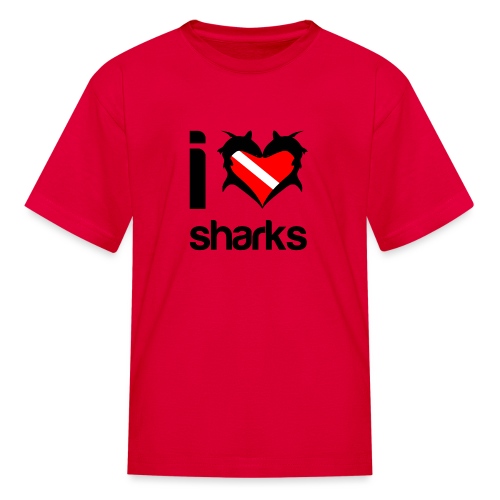 I Love Sharks - Kids' T-Shirt