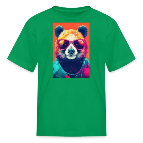 Panda in Pink Sunglasses - Kids' T-Shirt