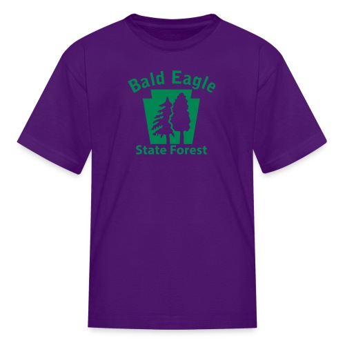 Bald Eagle State Forest Keystone (w/trees) - Kids' T-Shirt