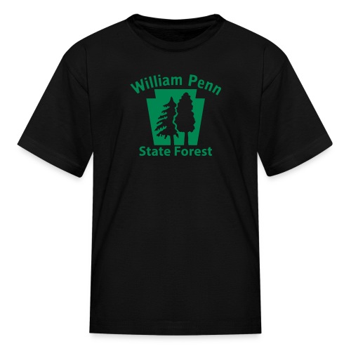 William Penn State Forest Keystone (w/trees) - Kids' T-Shirt