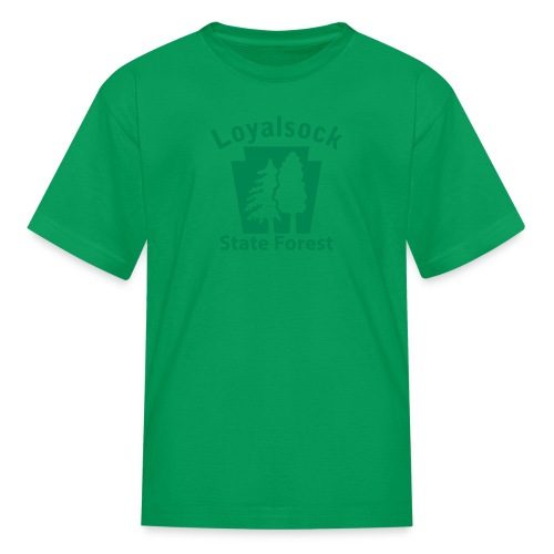 Loyalsock State Forest Keystone (w/trees) - Kids' T-Shirt