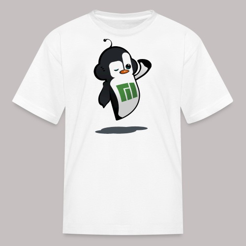 Manjaro Mascot wink hello left - Kids' T-Shirt