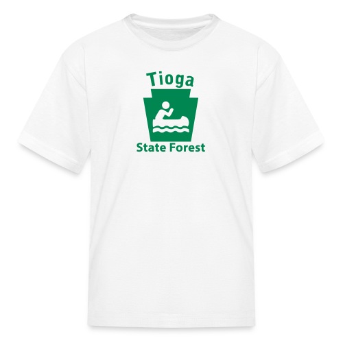 Tioga State Forest Boating Keystone PA - Kids' T-Shirt