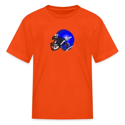 blue football helmet - Kids' T-Shirt