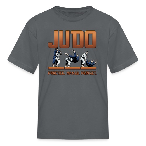 Judo Shirt - Practice Makes Perfect Design - Kids' T-Shirt