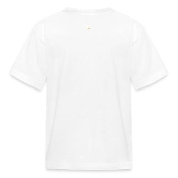 Minimal Crescent Moon & Morse Code - Kid's T-Shirt - white - Back