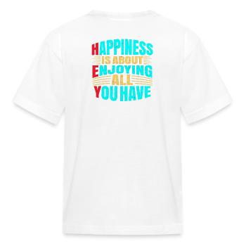 So What - Kid's T-Shirt - white - Back