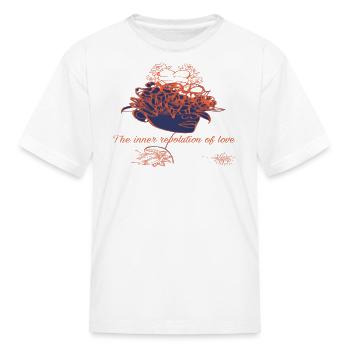 The inner revolution of LOVE - Kid's T-Shirt - white - Front