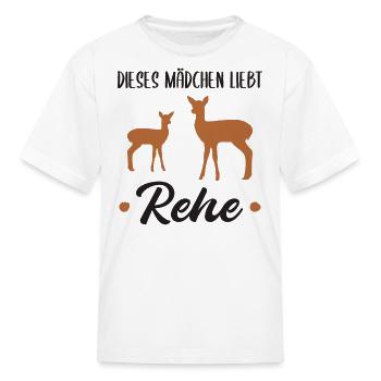 Roe Deer Forest Animal Lovers Girls Gift - Kid's T-Shirt - white - Front