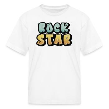 Lil Rock Star - Crazy Cool Kids Shirt Design - Kid's T-Shirt - white - Front