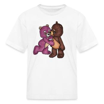 Bear Love 1 - Crazy Cool Kids Shirt Design - Kid's T-Shirt - white - Front