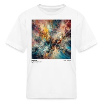 Explosion by Zuleika Kohnen - Kid's T-Shirt - white - Front
