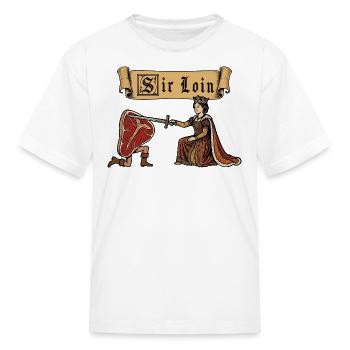 Sir Loin Knight - Kid's T-Shirt - white - Front