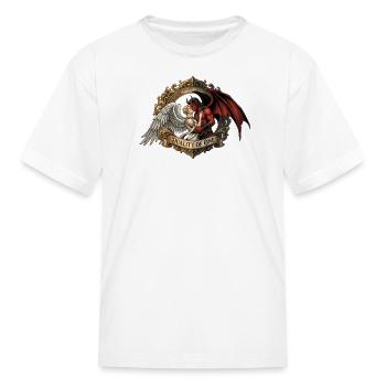 Duality of One: The Angel and Demon Union - Kid's T-Shirt - white - Front