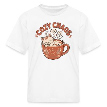 Napping in a Teacup - Kid's T-Shirt - white - Front