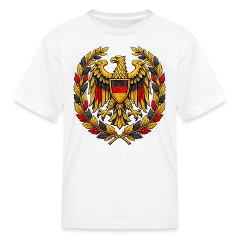 Deutschland Imperial Eagle Coat of Arms - Kid's T-Shirt - white - Front
