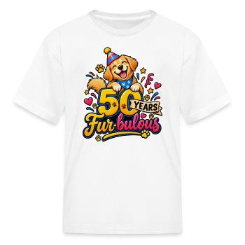Fur-bulous 50th Celebration - Kid's T-Shirt - white - Front