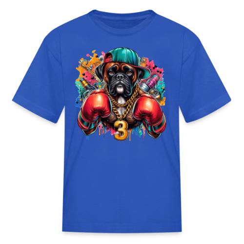 Boxer Dog Art - Kid's T-Shirt