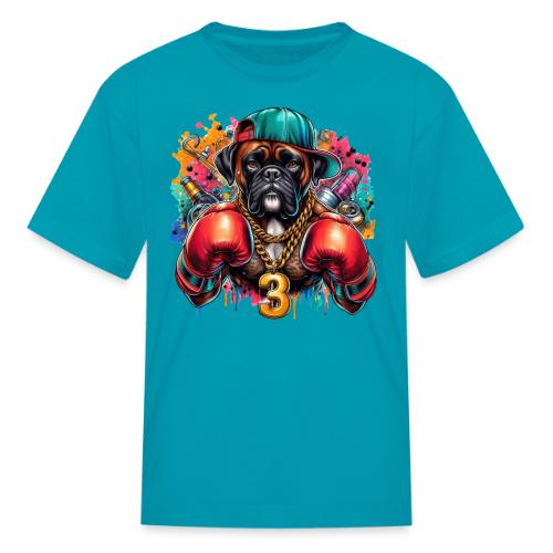 Boxer Dog Art - Kid's T-Shirt
