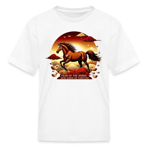Year of the Horse Sunrise T Shirt, Lunar New Year - Kid's T-Shirt