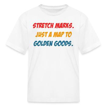 Stretch Marks Just A Map To Golden-Goods Retro - Kid's T-Shirt - white - Front