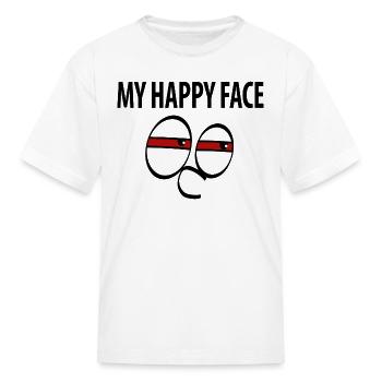 My Happy Face - Kid's T-Shirt - white - Front