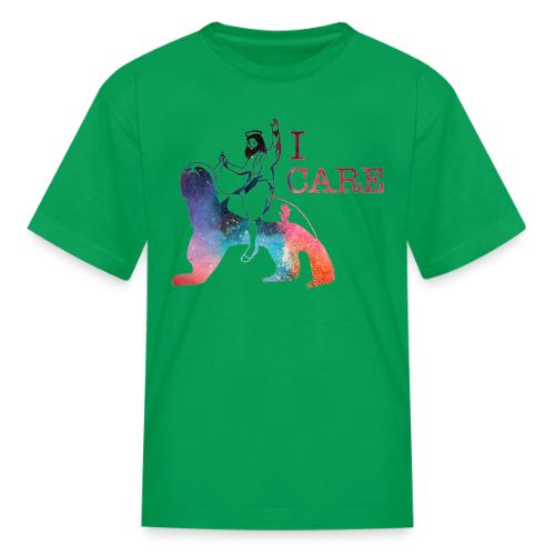 Jesus Cares Galaxy - Kid's T-Shirt