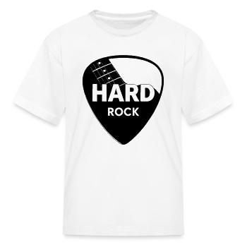 Hard Rock Guitar Pick - Kid's T-Shirt - white - Front