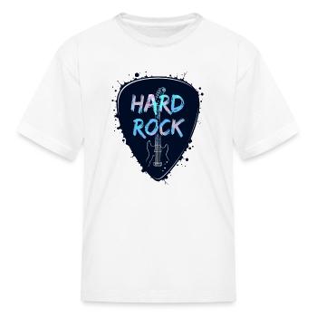 Hard Rock Guitar Pick - Kid's T-Shirt - white - Front